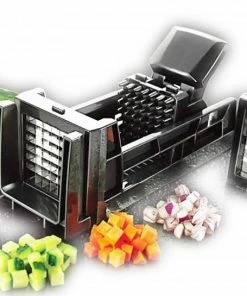 Fruit And Vegetable Slicers TigerChef Manual French Fry And Vegetable Dicer With 2 Blades